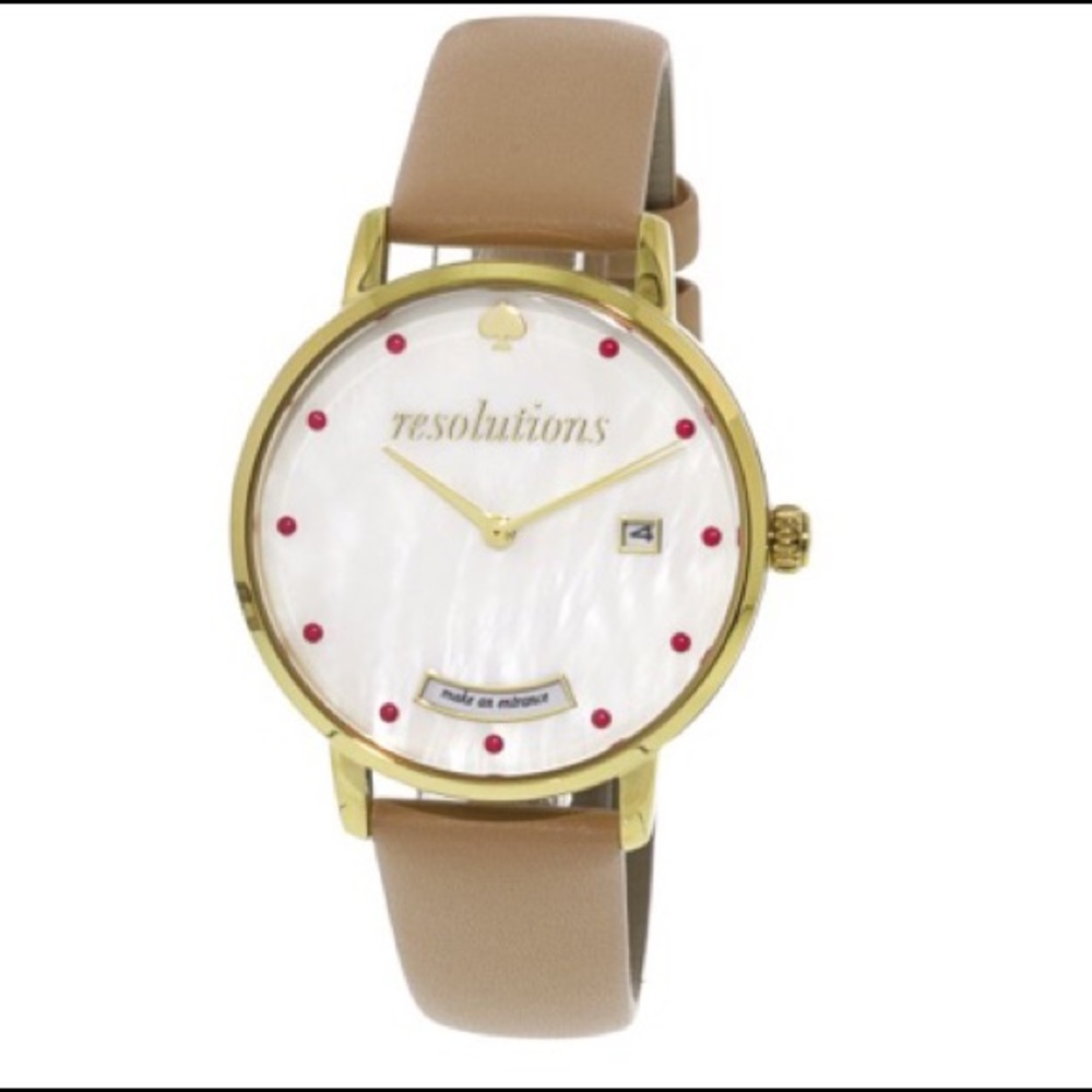 NEW Kate Spade Metro Vachetta Leather Watch